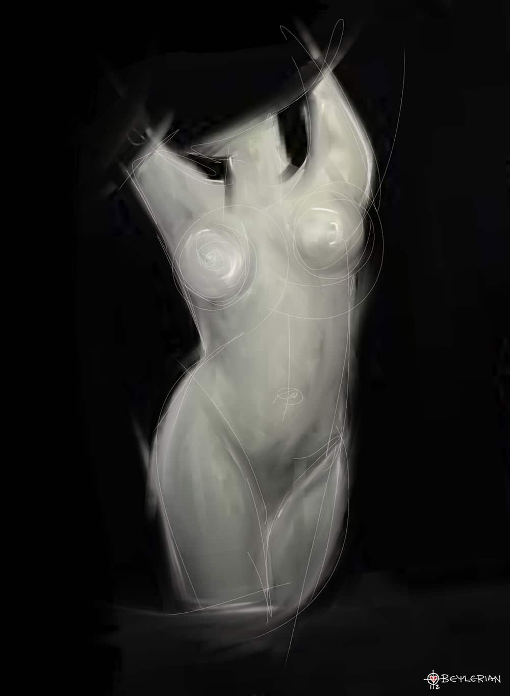 ipad created nude art