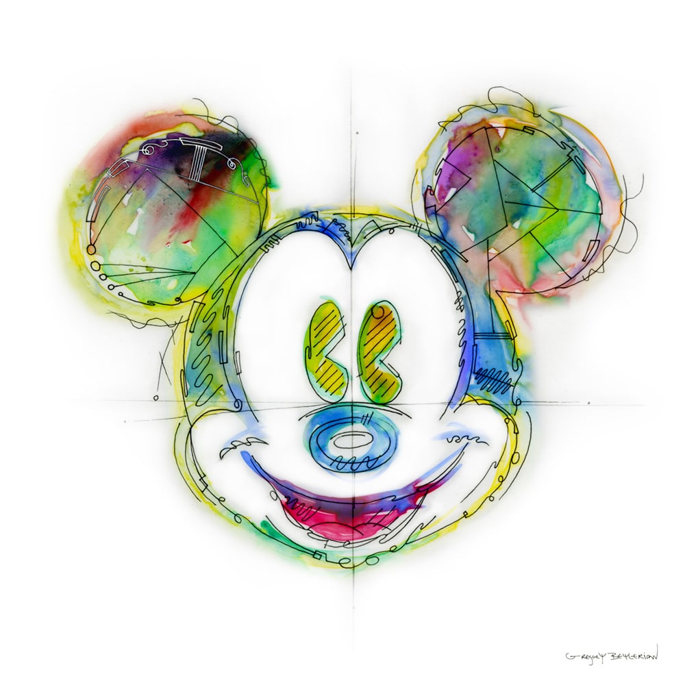 portrait of Mickey Mouse