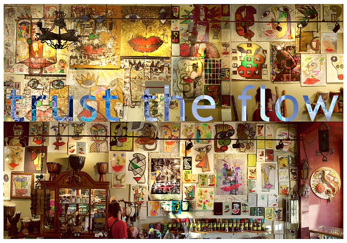 trust the flow gallery installation
