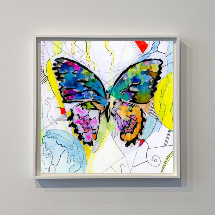 contemporary art depicting a butterfly by gregory beylerian