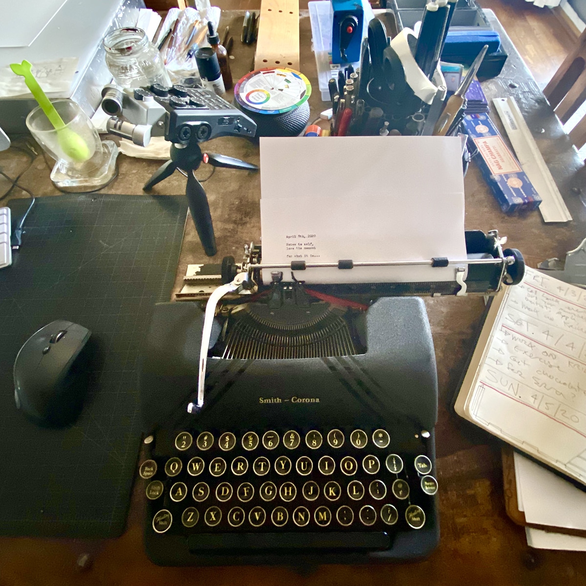 artist gregory beylerians 1940s Smith Corona typewriter