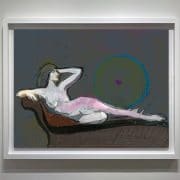 contemporary figurative art, reclining nude